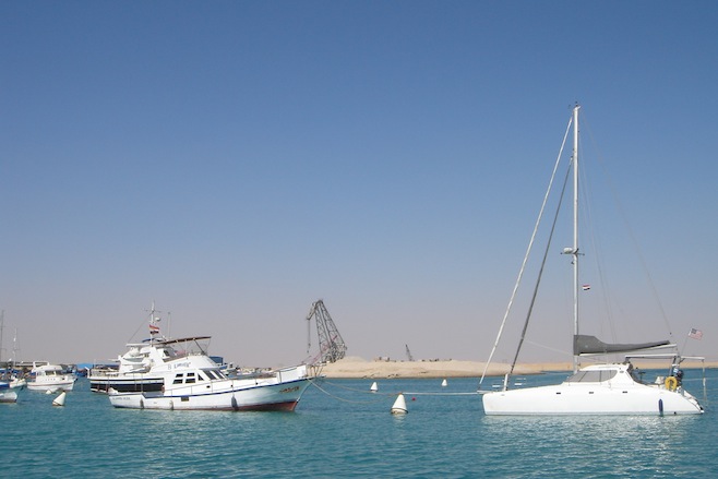 Egy Suez Canal Med Moored